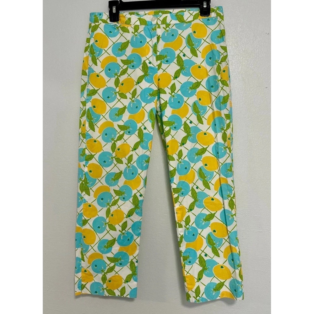 Lilly Pulitzer Capri Pants‎ Women's Size 8 Fruit Print Cropped Pants